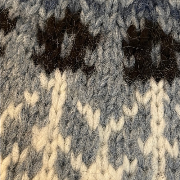 Alva Knit Icelandic 100% New Wool Knit cardigan fair isle pattern cardigan - Picture 8 of 8